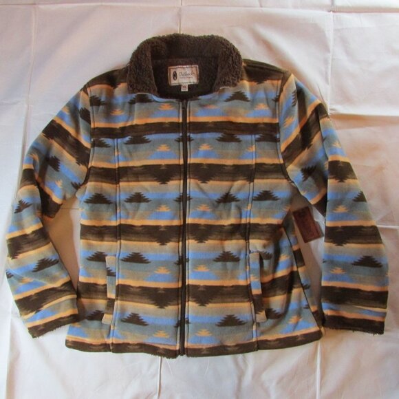 Outback Trading Co Women's XL Dawn Sherpa Lined Fleece Jacket - Picture 1 of 6